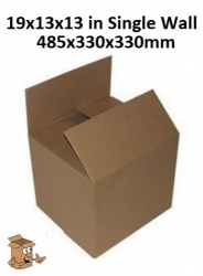 Cardboard moving boxes</br>19x13x13 inch, strong single wall
